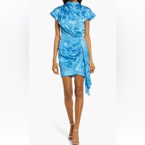 SAYLOR Cindylou Satin Jacquard Cocktail Dress